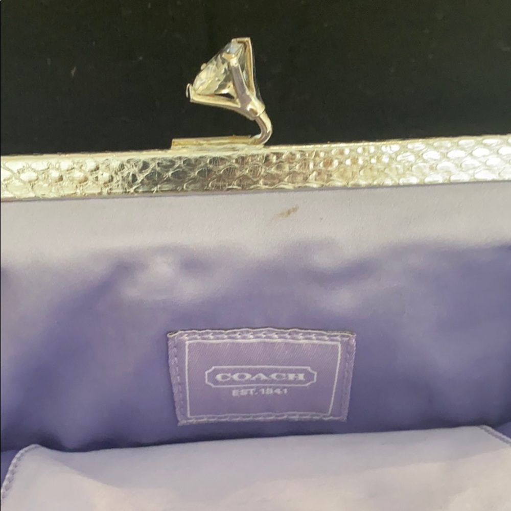 Coach Silver Python Clutch - image 6